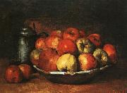 Gustave Courbet Still Life with Apples and Pomegranates USA oil painting artist